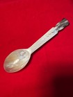 VINTAGE CARVED HORN THISTLE SPOON 17cm DYKEHEAD . Scottish