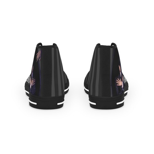 Men High Top Sneakers Shoes Nevermore Dark Academia Black gothic fan art coffin - Picture 5 of 17