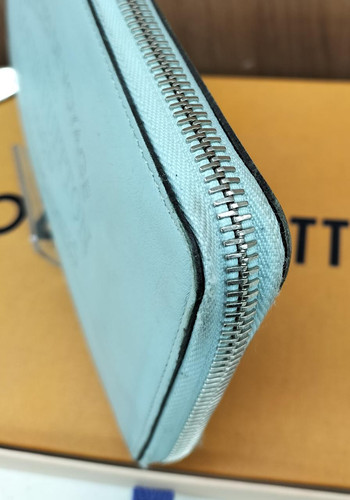 Portafoglio lungo Louis Vuitton Iena blu cielo - Foto 3 di 8