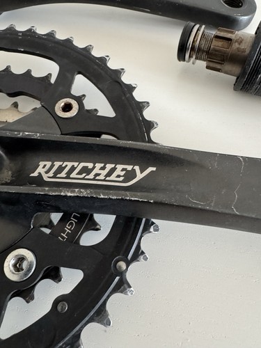 RITCHEY PRO RETRO MTB CRANKSET 175 44/32/22 guarnitura mountain bike 8s 9s - Imagen 2 de 23