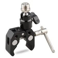 CAMVATE 1/4 Mini Ball Head Crab Clamp for Microphones - Articulated Mount