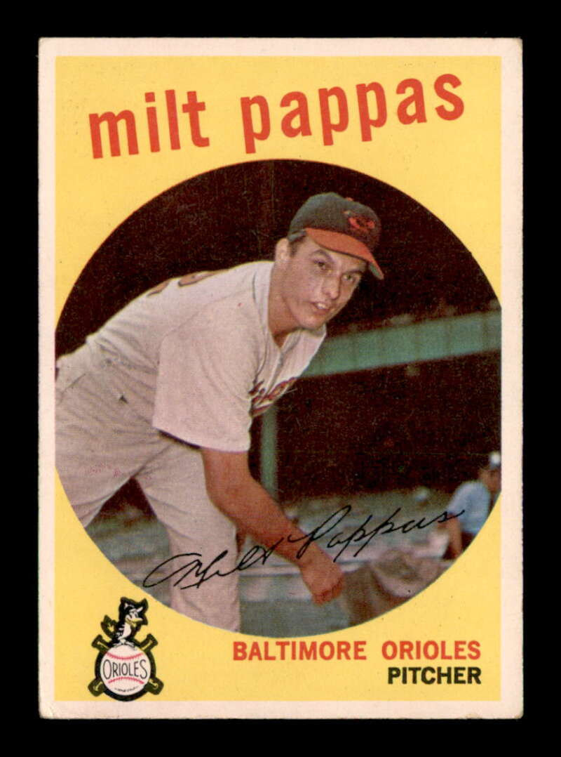 1959 Topps #391 Milt Pappas  VG/VGEX X3271834