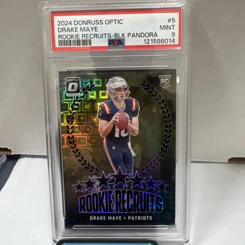 2024 Panini Donruss Optic - Drake Maye Rookie Recruits #5 Black Pandora /25 SSP