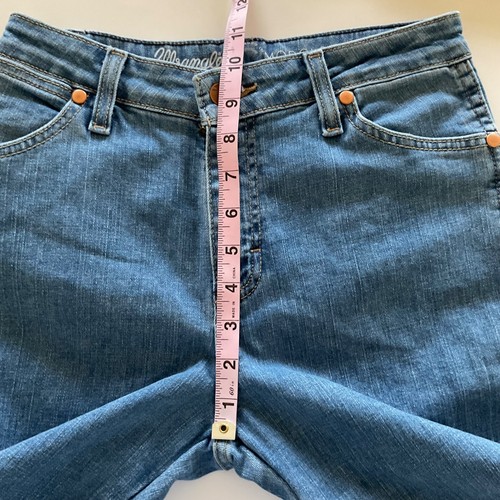 Wrangler x Modcloth Flair Leg Jeans Sz 4/33 Blue Denim Cowboy Western Festival - Picture 12 of 13