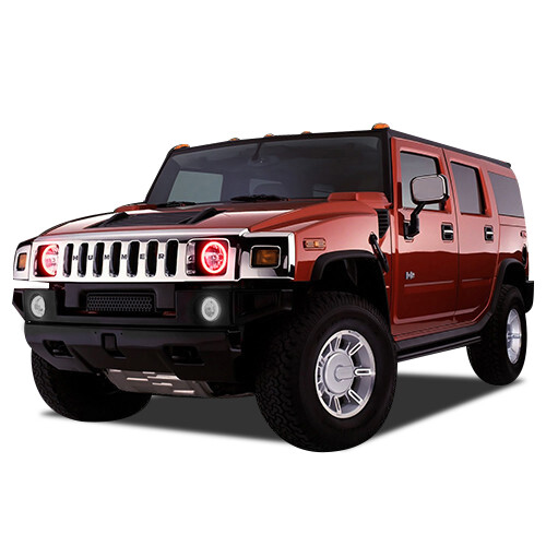 Kit de halo de faros RGB multicolor WIFI para Hummer H3 06-10 - Imagen 2 de 11