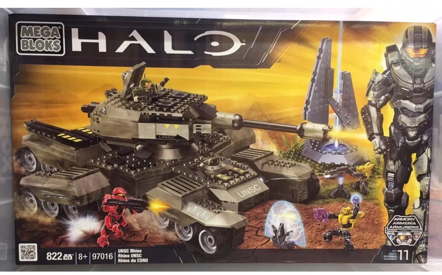 MIMB Rare Mega Bloks Bloc Halo USNC Rhino Tank New Unopened Shrinkwrapped MIMB Rare Mega Bloks Bloc Halo USNC Rhino Tank New Unopened Shrinkwrapped