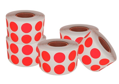 Color Coding Dot Stickers Labeling Adhesive Craft Rolls 13mm 0.50 Inch 5400 Pack - Picture 26 of 44