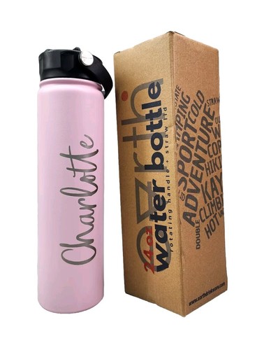 Charlotte 24oz Double Wall Copper + Vacuum Insulated Water Bottle, Pink  - Bild 1 von 12