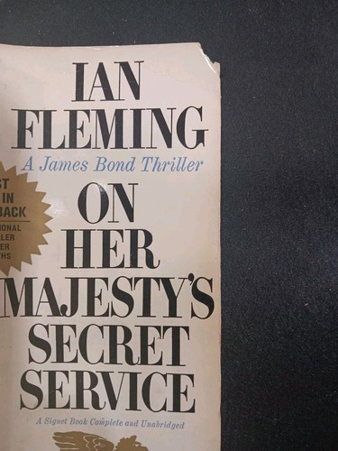 James Bond On Her Majesty's Secret Service 1964 Ian Fleming Signet PB 1st Print - 第 6/7 張圖片