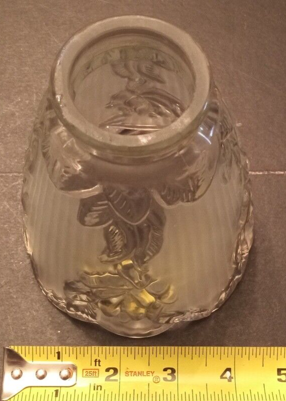 SET of 4 Floral Design Replacement Glass SCONCE/CEILING FAN Single