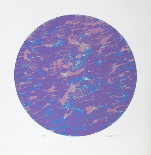 Domenick Turturro, Unbenannt - Mondlandschaft, Lithographie, Signé Nummeriert IN