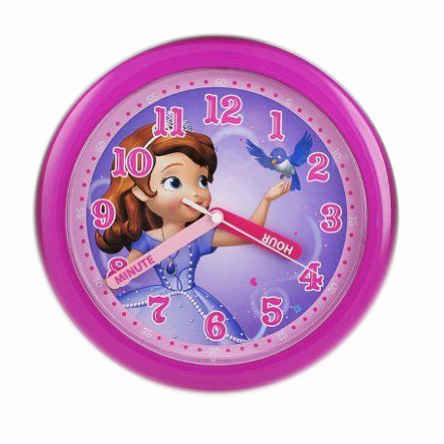 Wall Clock 9.5" Quartz Disney Princess Sofia The First ...