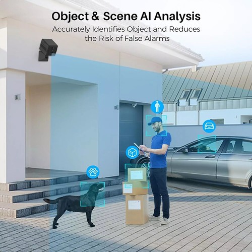 Mini cámara de seguridad para el hogar con batería incorporada de detección de movimiento de tarjeta SIM 4G de 5 MP WiFi - Imagen 19 de 26