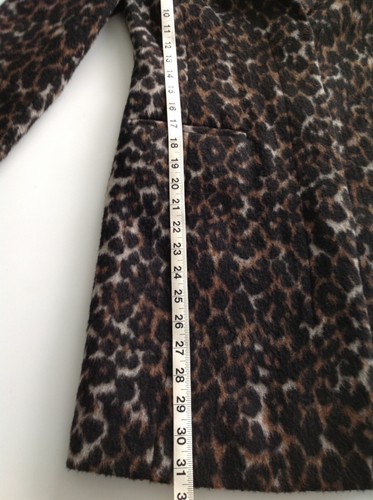 OLD NAVY Women's Wool Blend Animal Print Coat - Leopard - Size S (Small) - Bild 5 von 9
