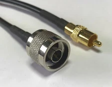 N Type Male to RCA Male RFC195 Coax Low Loss RF Pigtail Cable USA  