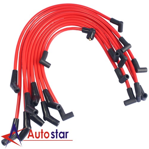 10.5 MM Red Racing Spark Plug Wire Kit Set For Mercury Lincoln Ford 5.0L 5.8L - Picture 2 of 7