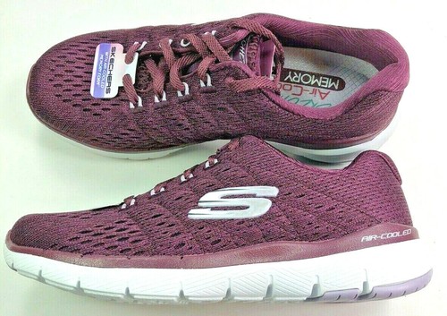 Skechers Flex Appeal 3.0-Satellites/Womens/Memory Foam/All Day Comfort/ WINE - Picture 1 of 8