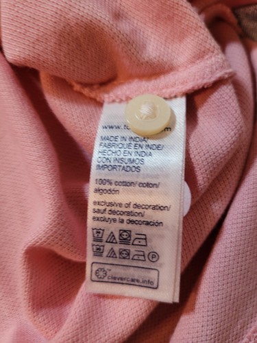 New Men's Tommy Hilfiger Custom Fit Cotton Blend Mesh Knit Pink Polo Shirt - Picture 8 of 12