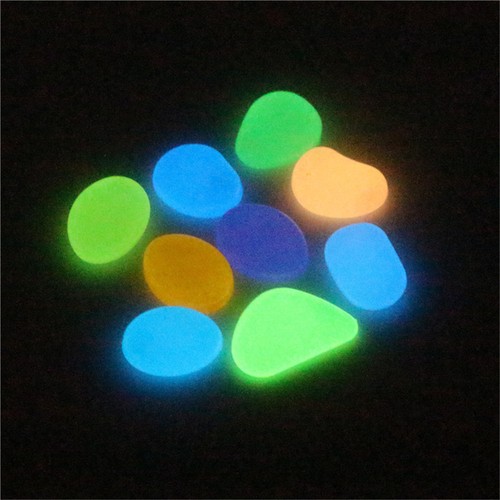 100X Glow in the Dark Garden Pebbles Glow Stones Rocks for Walkways Garden Path - Bild 5 von 24