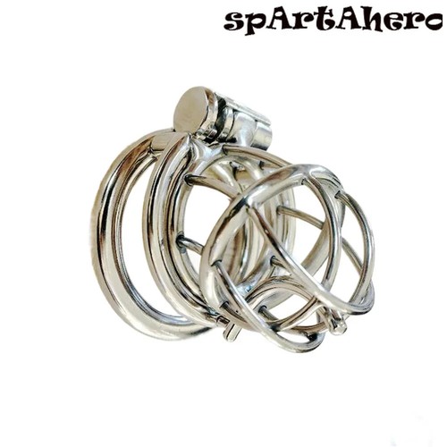Jaula de castidad masculina de titanio PA personalizada con jaula de metal perforadora para hombres esclavitud - Imagen 3 de 8