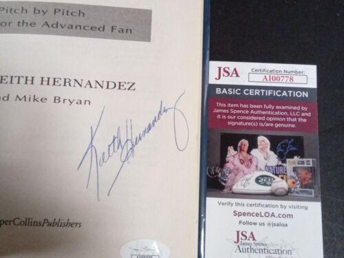 Keith Hernandez Signed "Pure Baseball" Hard Cover Book JSA -1 # - Picture 2 of 3