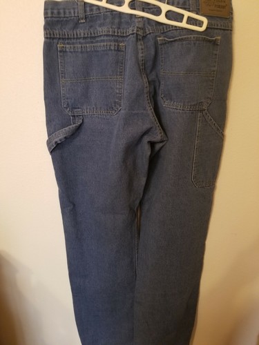 field n forest mens jeans size 36 X 36 carpenter6 pockets and hammer loop 36W - Picture 6 of 12