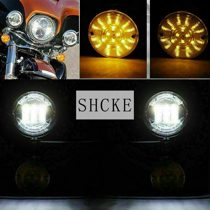 LED Passing Turn Signals Light Bar For Honda Shadow ACE Aero VT 750 1100 VLX 60 Foto 2 de 4