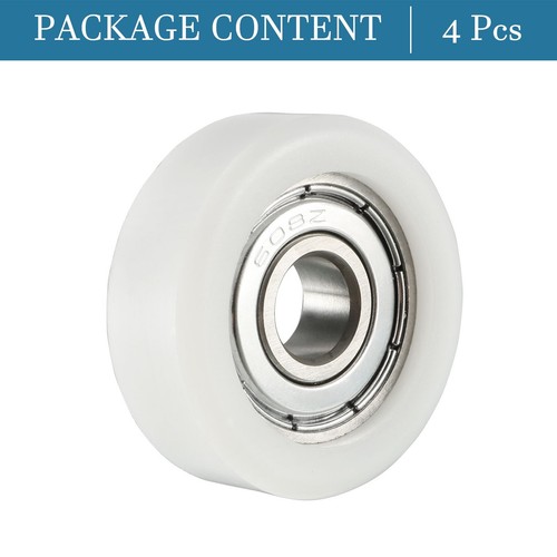 4Pcs Roller Idler Bearing Pulley with Bearings White 32 x 12mm - Picture 4 of 5
