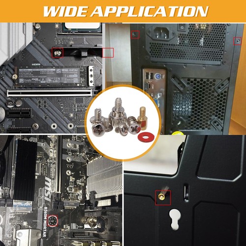 200Pcs Computer Screw Kit PC Screws For Motherboard Case Fan Hard Disk Notebook - Bild 7 von 11