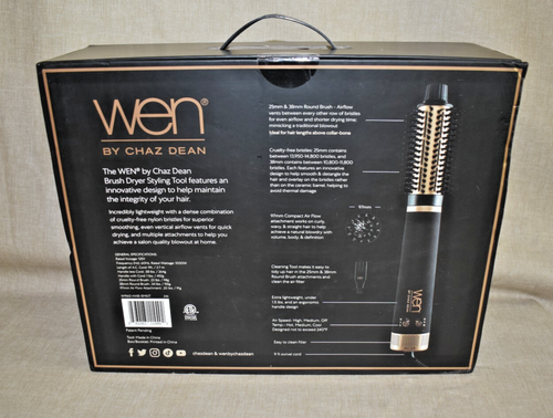 WEN by Chaz Dean Brush Dryer Styling Tool Set Bundle Complete In Box W960 - 第 2/6 張圖片