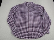 Banana Republic Men's Shirt Size XL Grant Fit Button Down Red Plaid Oxford