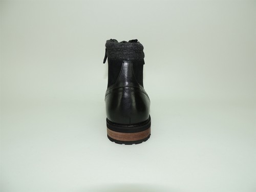Bar III Herren Connor Leder Schnürstiefel Schwarz Größe 10,5 M - Bild 4 von 6