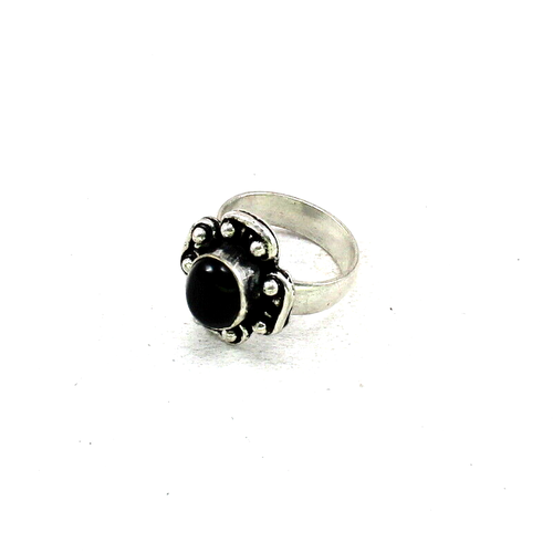 Ring Natural Dark Purple Amethyst Gemstone Handmade Ring Size US 9.25 Jewelry
