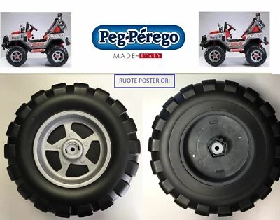 COPPIA RUOTE POSTERIORI PEG PEREGO GAUCHO ROCK'IN 12 VOLT FINO AL 2013
