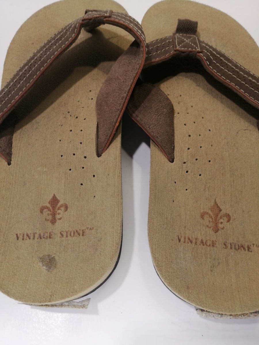 Vintage Stone flip flops mens size 12.5 eBay