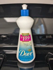 Vtg  Dove Dish Soap Detergent Dishwashing Liquid 22 Oz 1994 80% FULL