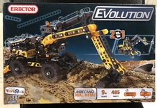 Rare NOS Erector Evolution Meccano Real Metal 485 Parts Mechanics Set 6023892