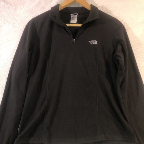North Face Fleece Damen groß schwarz Langarm