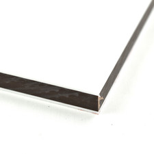 BuyPlastic ColorCore Plastic Sheet  1/2" x 24" x 48" White-Brown-White