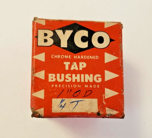 NOS Byco Chrome Hardened Tap Bushing 1/4" Pipe 1" OD - Picture 2 of 3