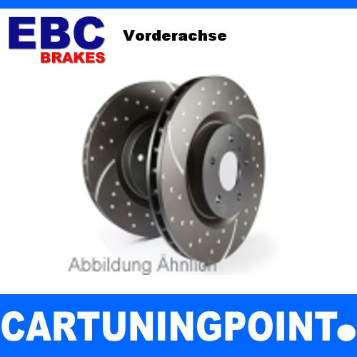 EBC Bremsscheiben VA Turbo Groove für Citroen Xsara N1 GD449 - Picture 1 of 1