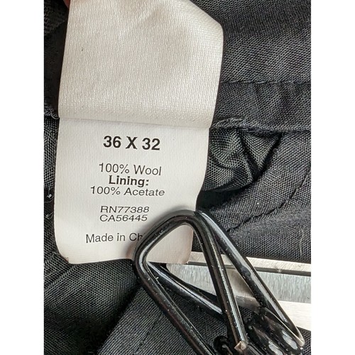J. Crew Factory Pantaloni eleganti da uomo grigio antracite Bedford davanti piatti taglia 36 x 32 - Foto 8 di 9