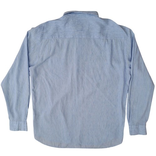FACONNABLE CLUB camicia uomo 18 XXL righe blu e bianche LEGGERA - Foto 8 di 13