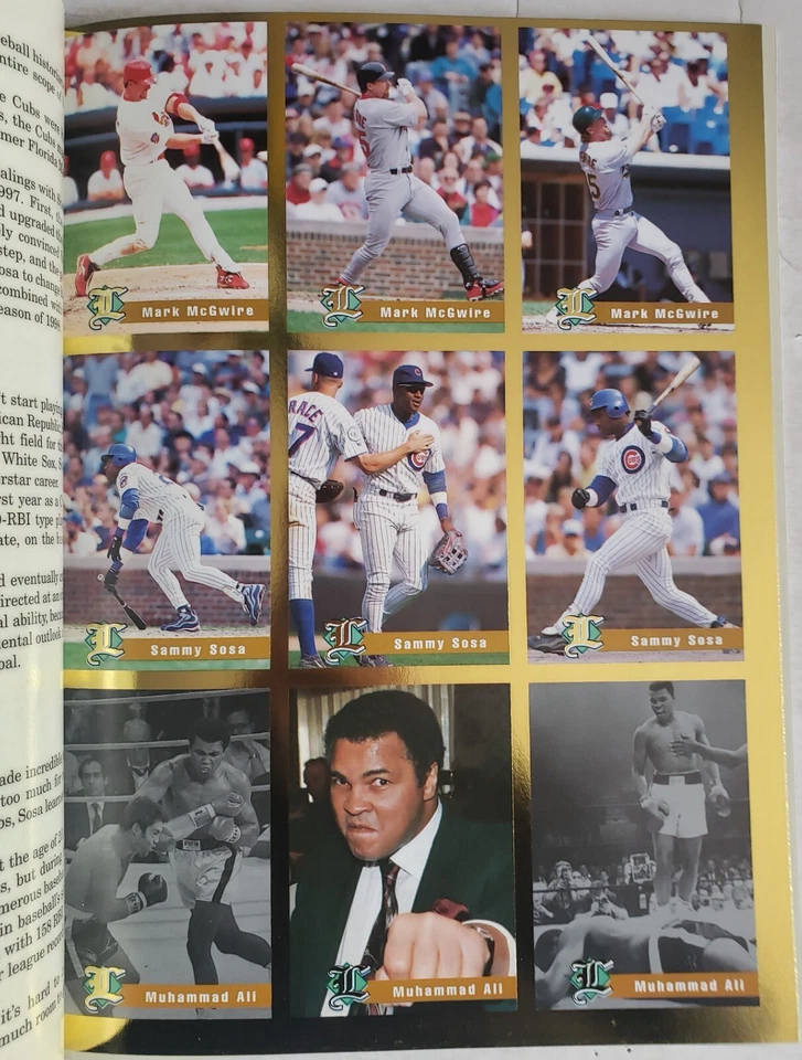 April 1999 Sammy Sosa Mark McGwire Legends Sports Memorabilia Magazine Cards Ali - Image 4 of 4