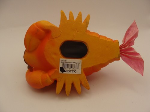 LOBSTER BANK ~ 7” L x 3” H ~ VGC ~ Poly resin ~ - Picture 4 of 5