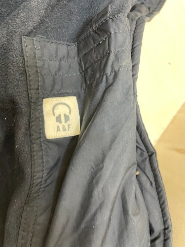 Women's Abercrombie and Fitch Blue Winter Goad Hooded Size Large - Picture 6 of 8
