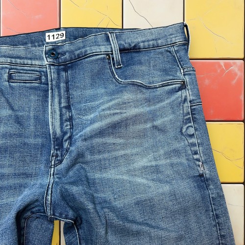 G-Star Raw Mens D-Staq 3D Slim Jeans Denim Streetwear Moto Rider Blue Size 40x32 - Picture 8 of 19