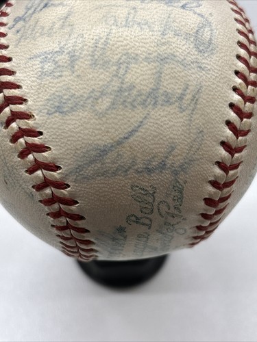1959 BALTIMORE ORIOLES TEAM SIGNED OAL BASEBALL Brooks Robinson 30 Autos LOA SCA - Picture 17 of 19