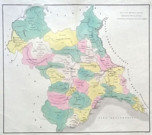 "Kreis der Diözesen in den Staaten Festland, Haus Savoyen" '800