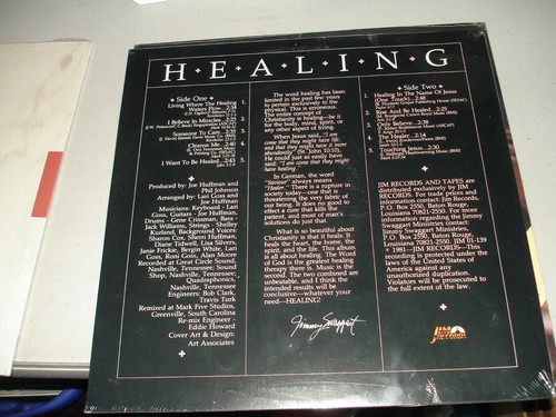 Jimmy Swaggart - Healing (LP, 1981) Brand New, Sealed - Picture 2 of 2